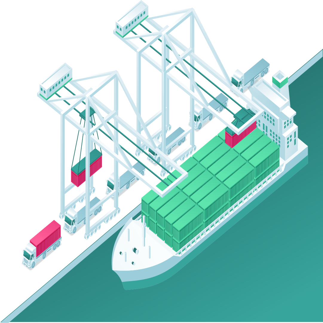 a large ship with containers on it